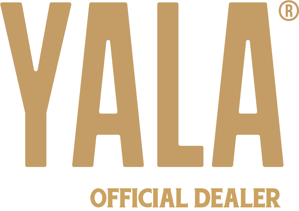 Yala text logo gold CMYK official dealer